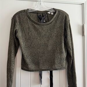 Olive Green Crew Neck Sweater